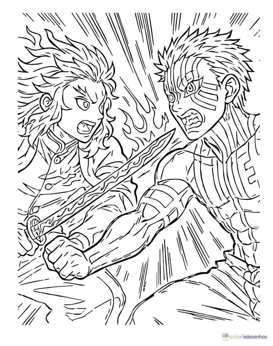 Demon Slayer para colorir