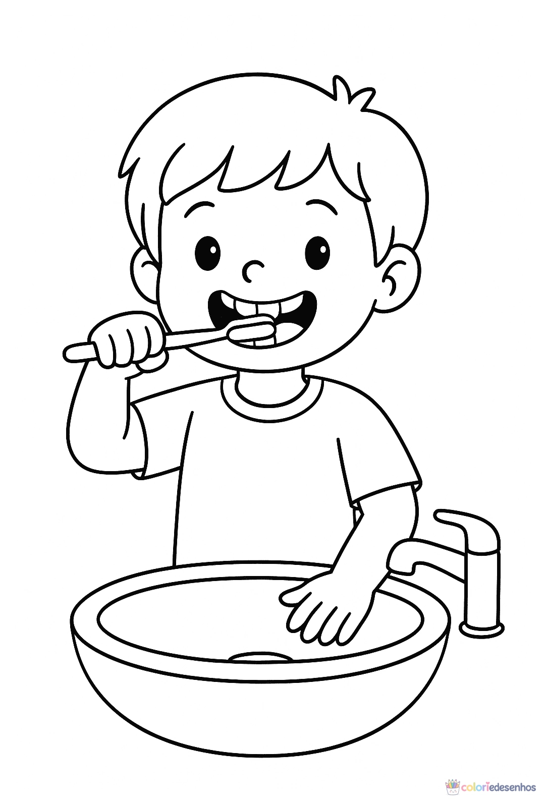 Dente e Dentistas para colorir