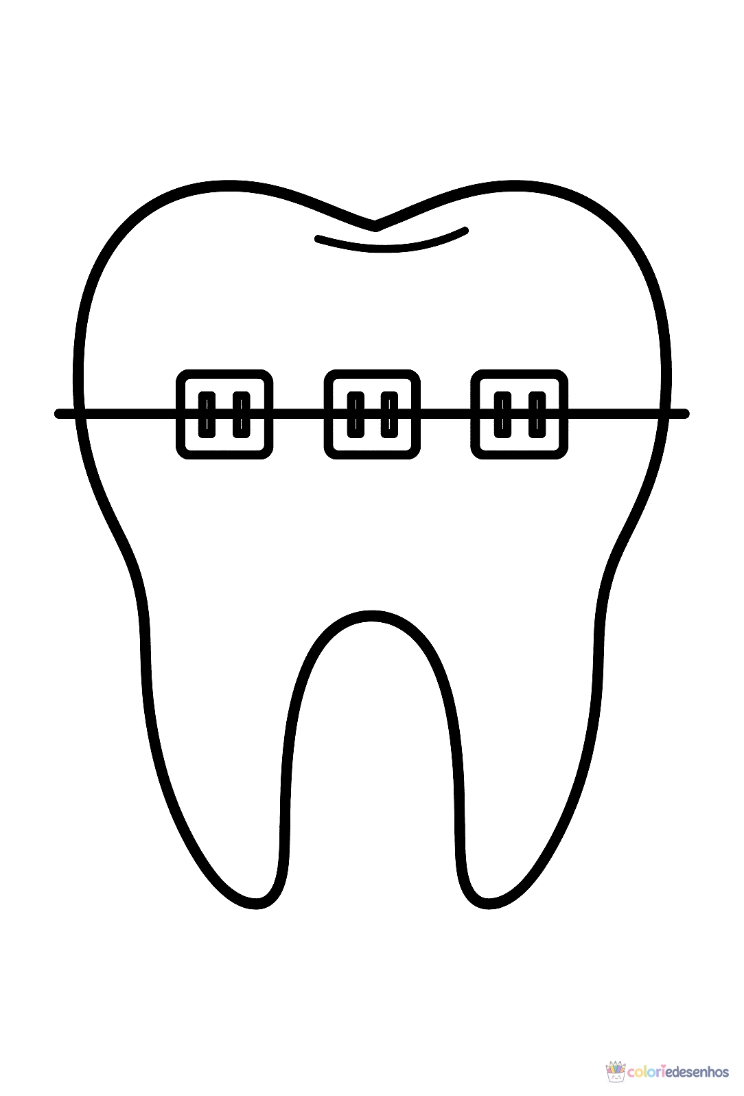 Dente e Dentistas para colorir