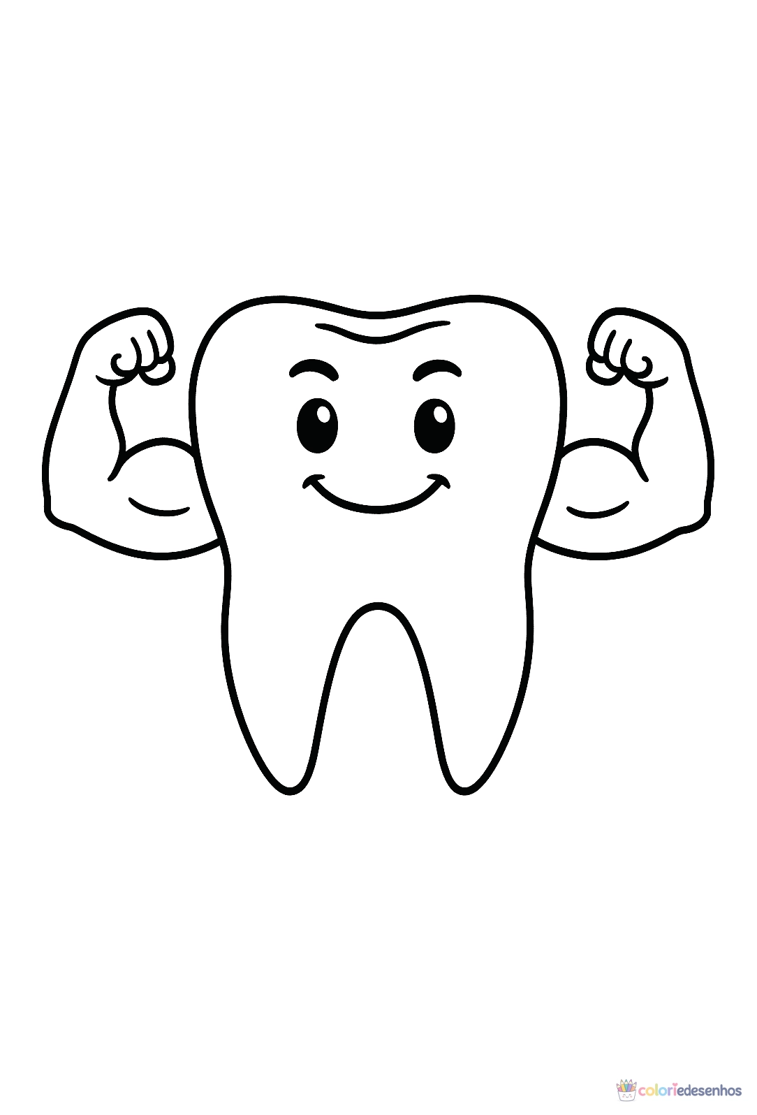 Dente e Dentistas para colorir