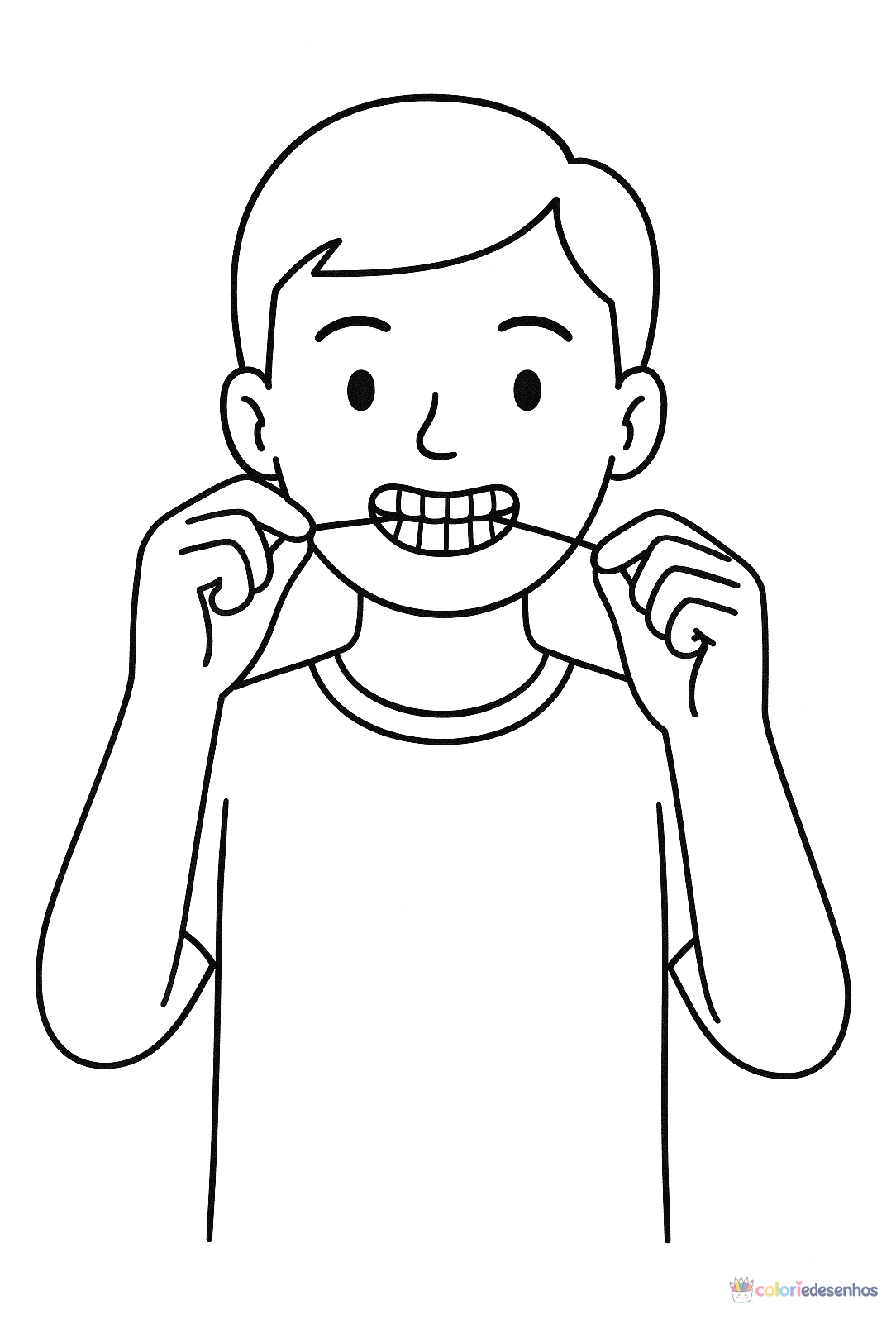 Dente e Dentistas para colorir