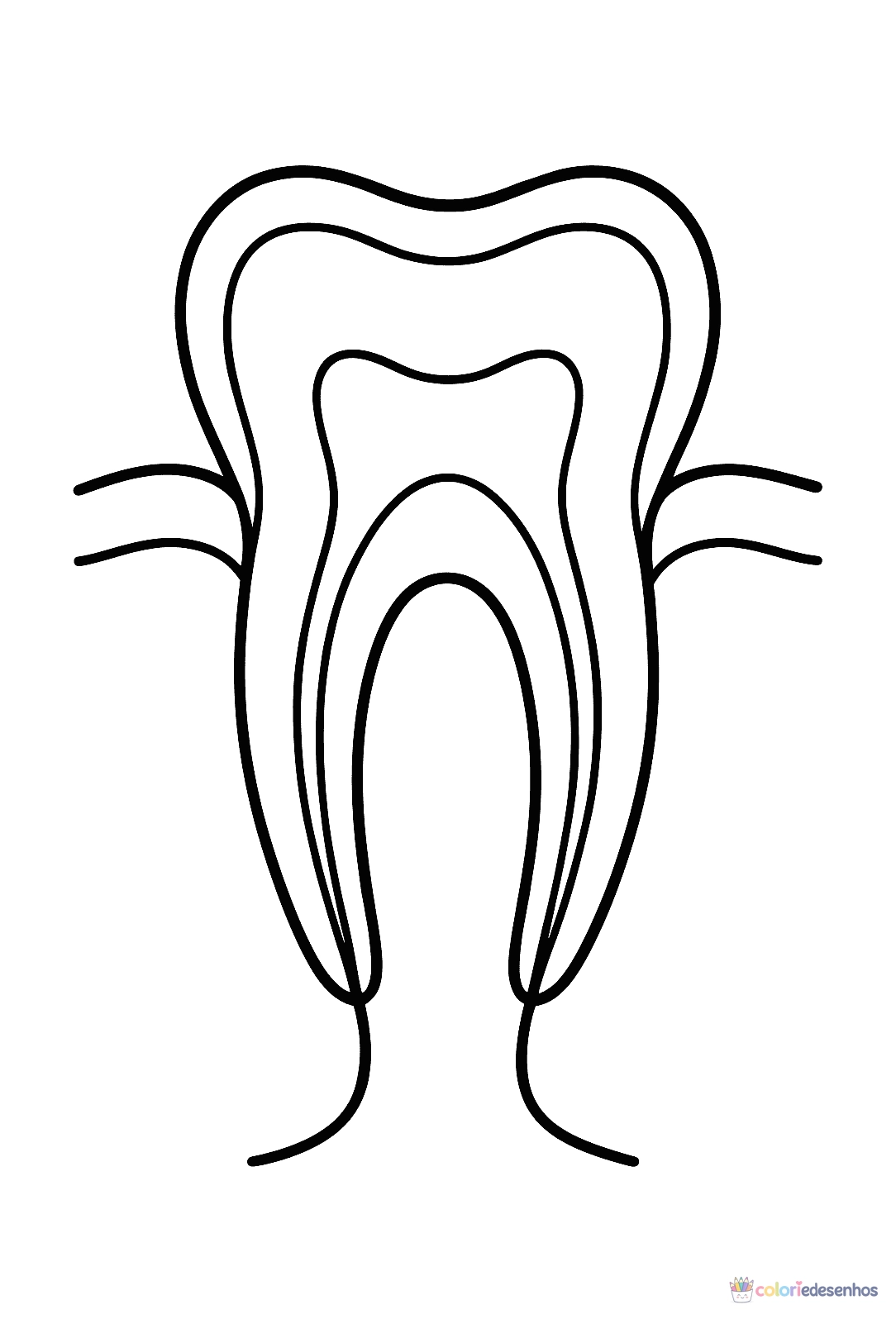 Dente e Dentistas para colorir