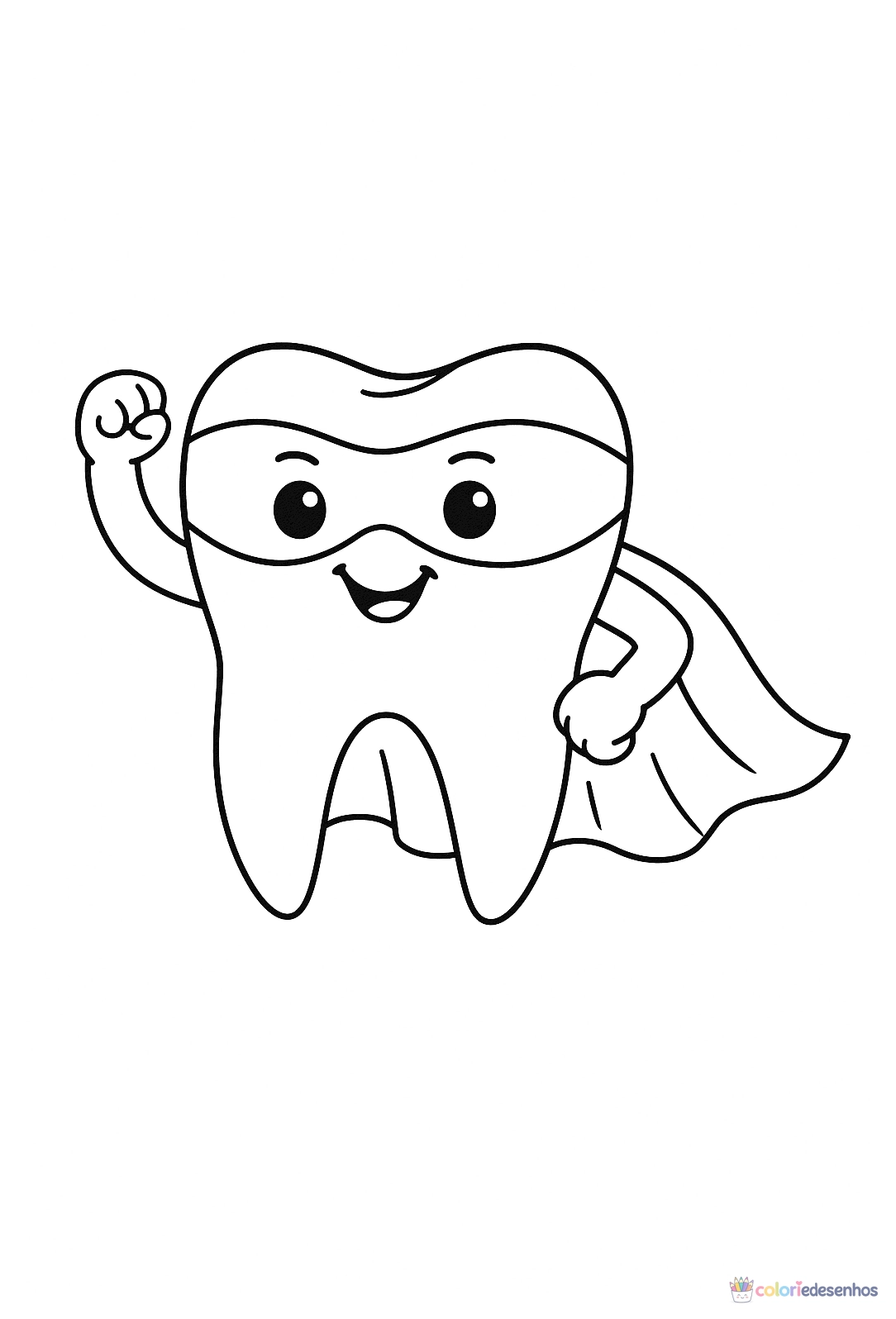Dente e Dentistas para colorir