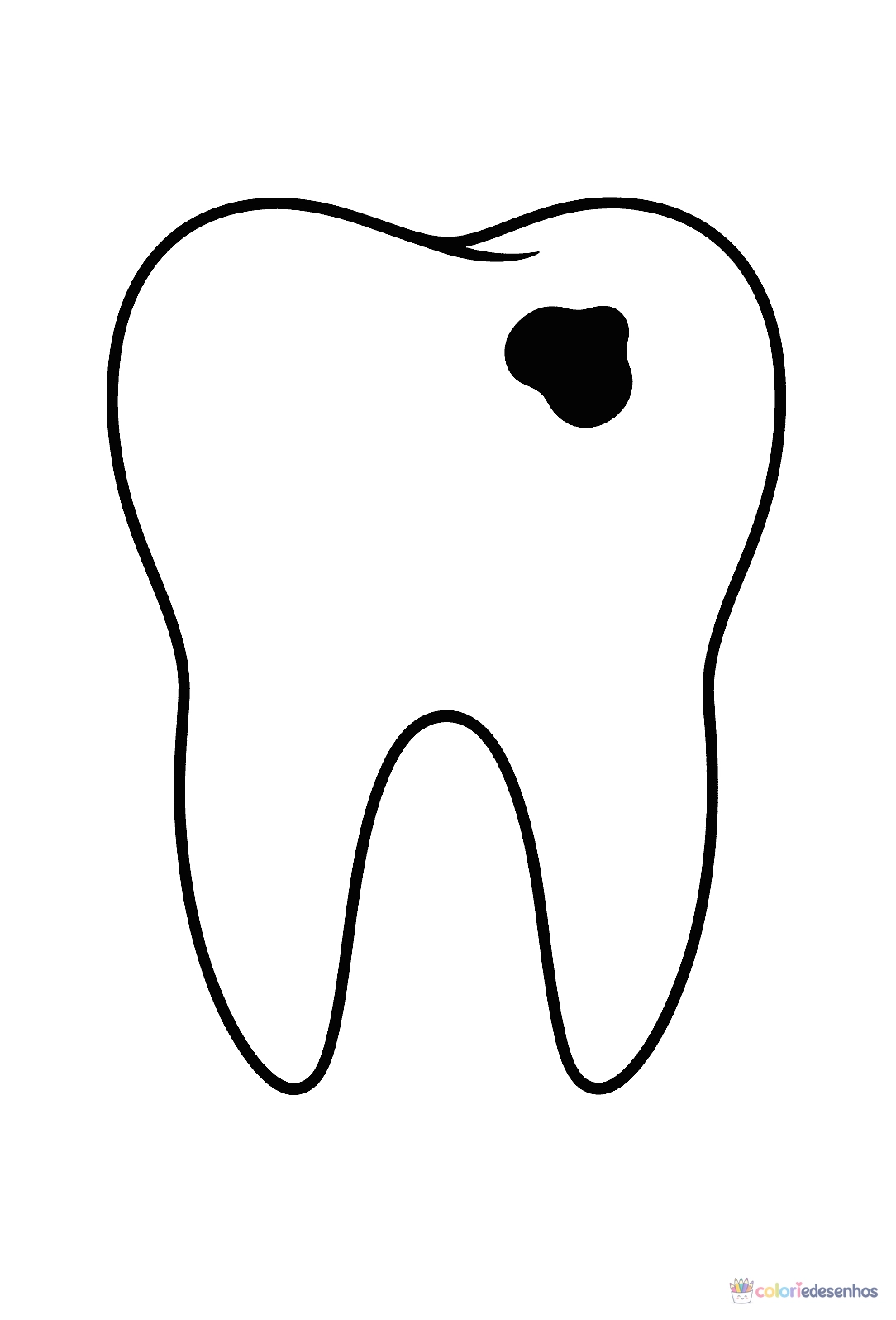 Dente e Dentistas para colorir