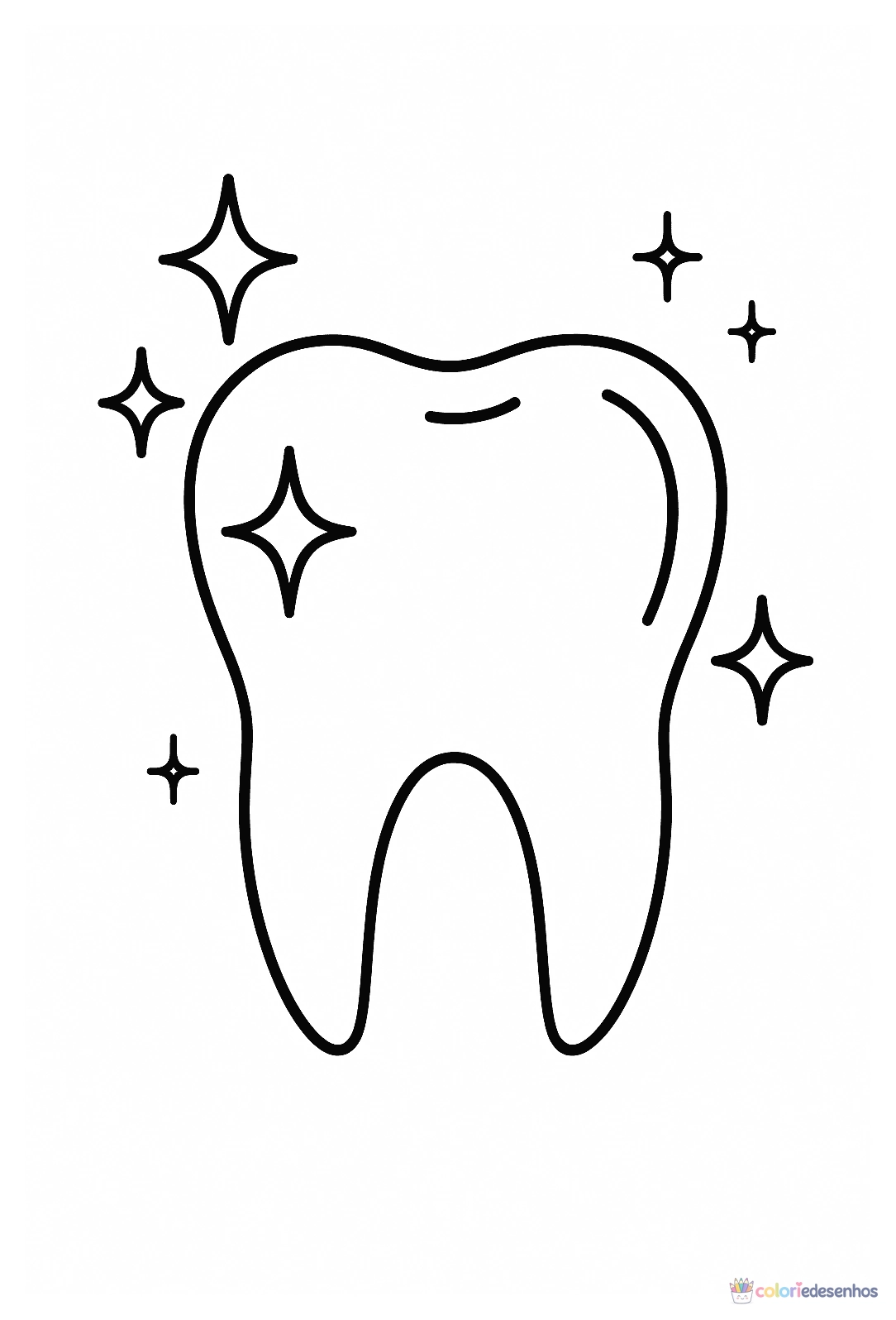 Dente e Dentistas para colorir