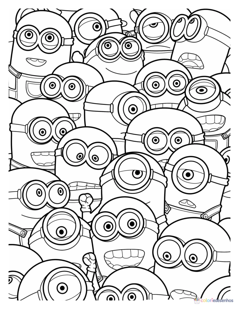 Minions para colorir