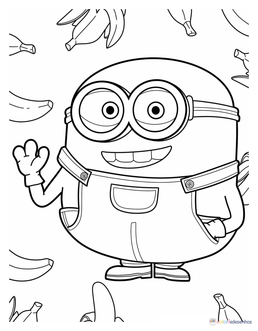 Minions para colorir