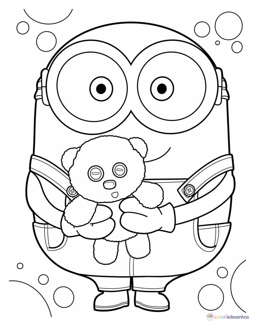 Minions para colorir