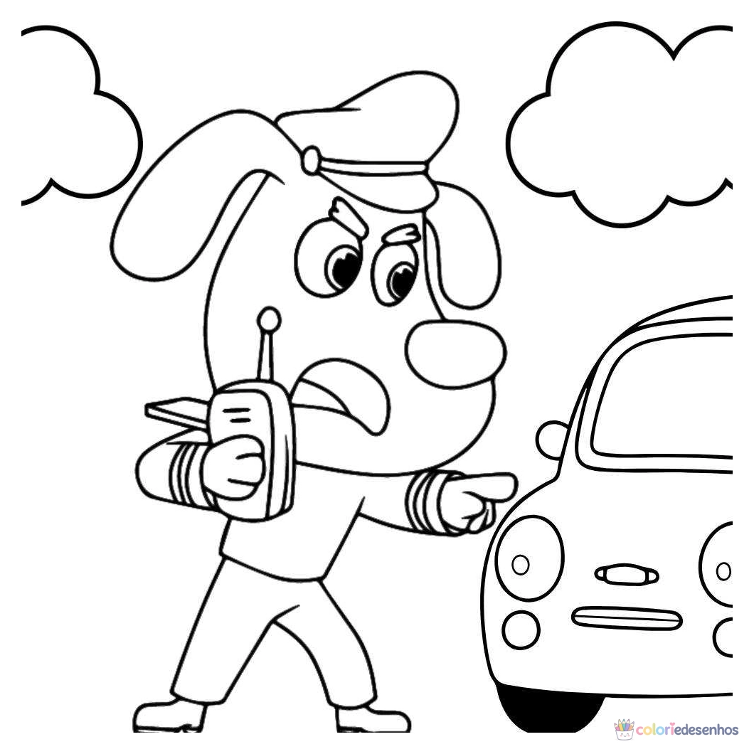 Desenhos de Detetive Labrador para colorir