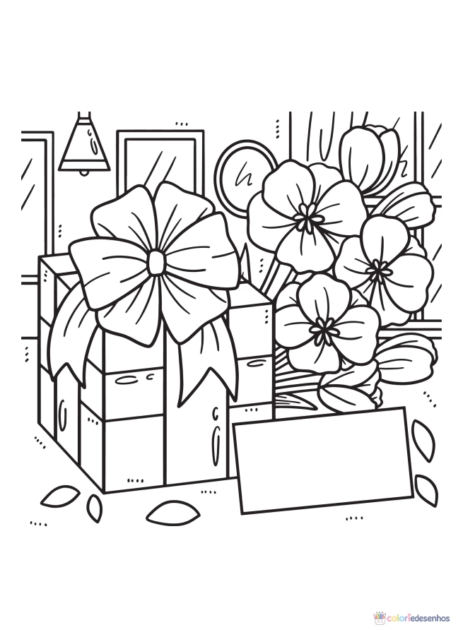 Dia das mães para colorir