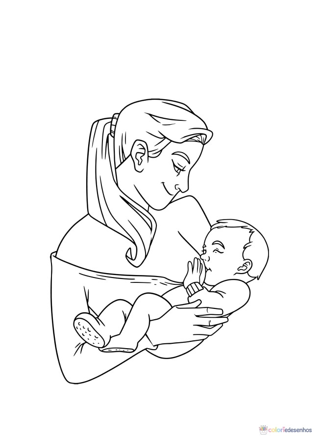 Dia das mães para colorir