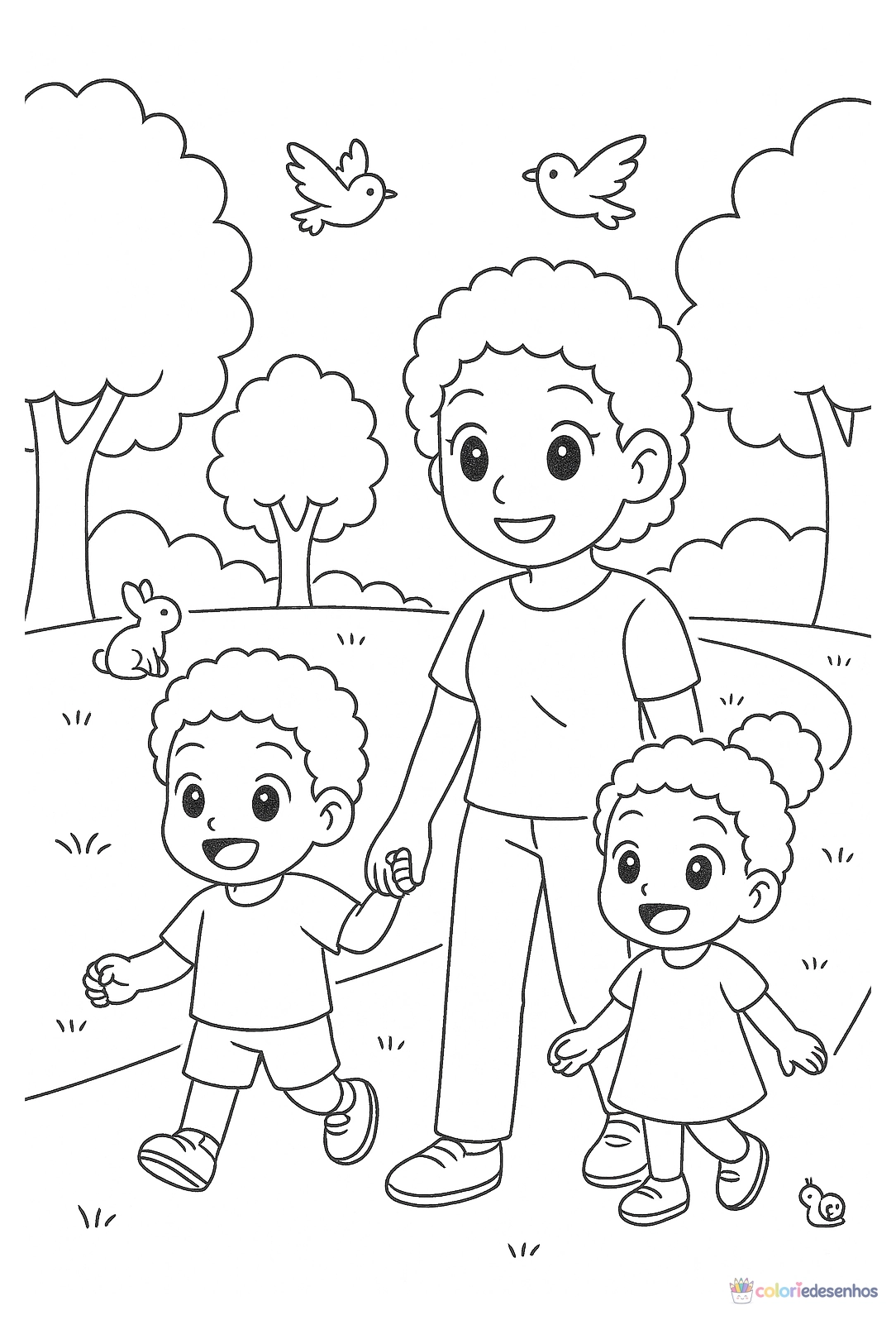 Dia das mães para colorir