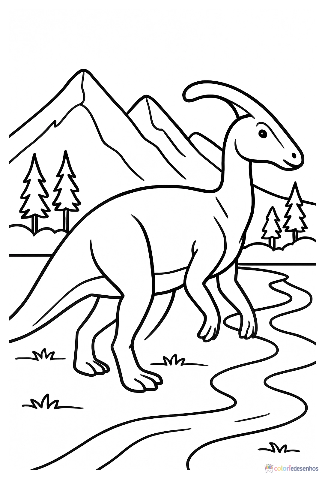 Dinossauro para colorir