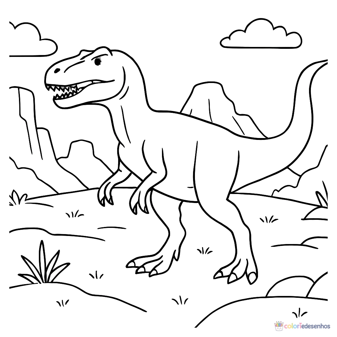 Dinossauro para colorir