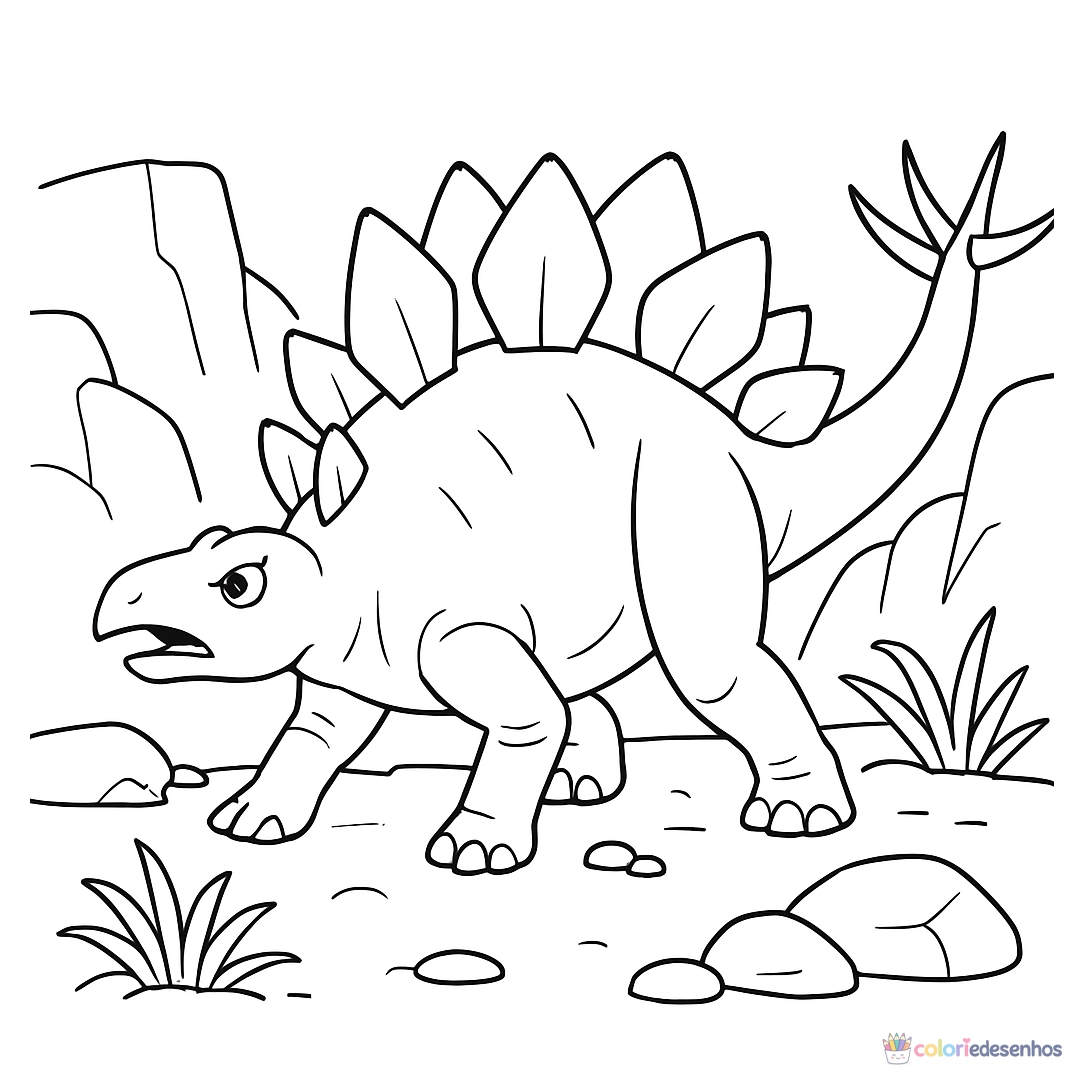 Dinossauro para colorir
