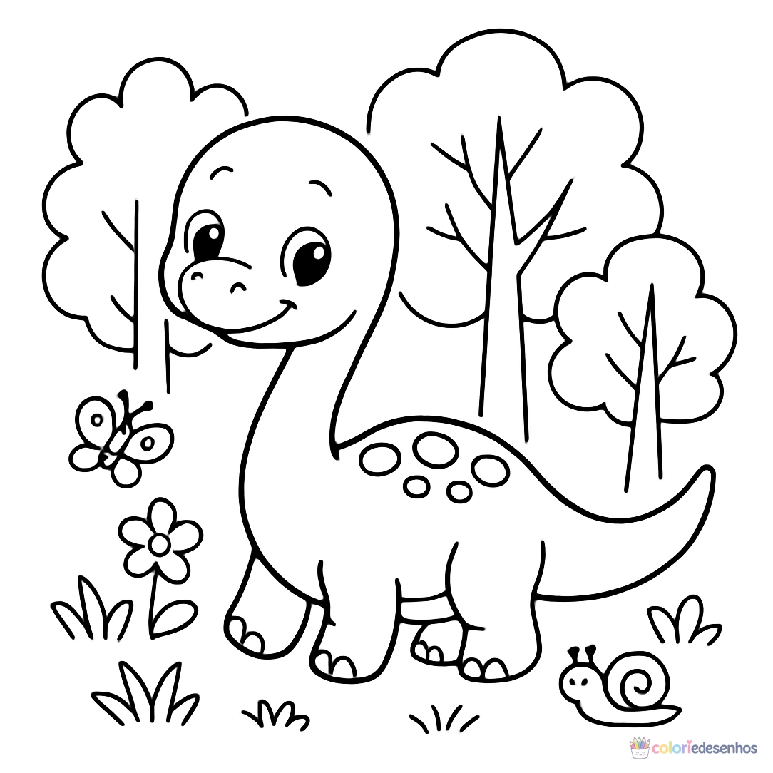 Dinossauro para colorir