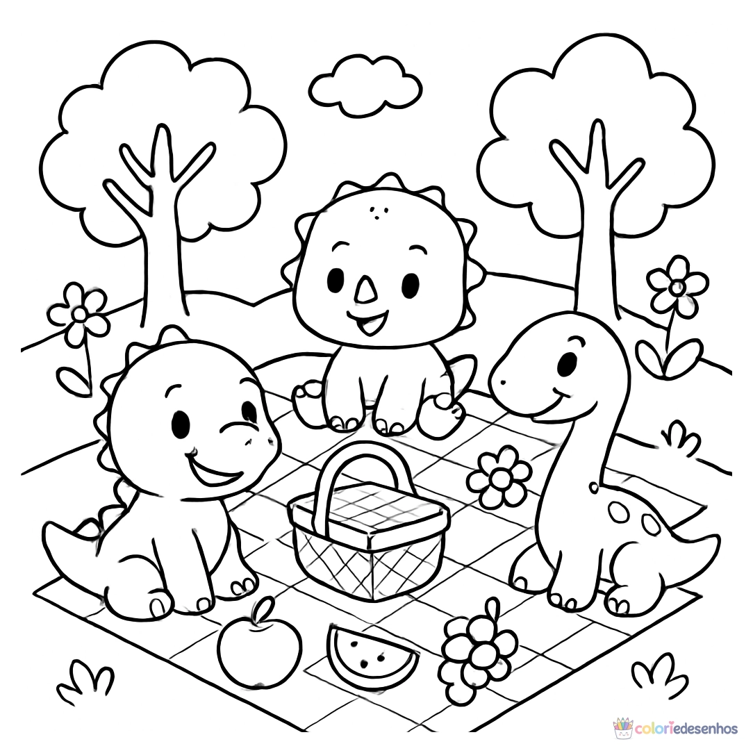 Dinossauro para colorir