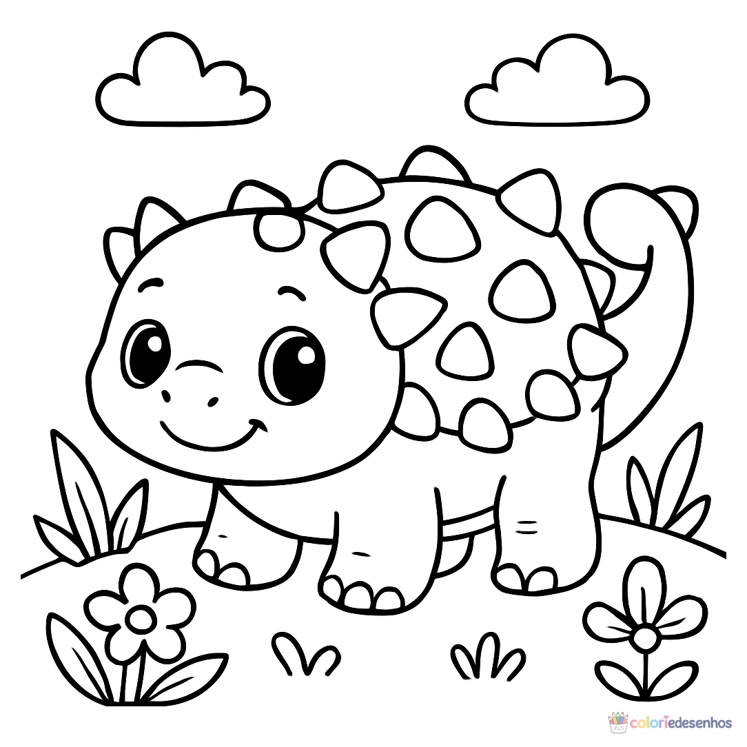 Dinossauro para colorir