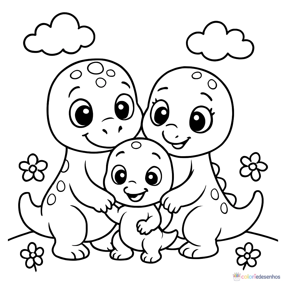 Dinossauro para colorir