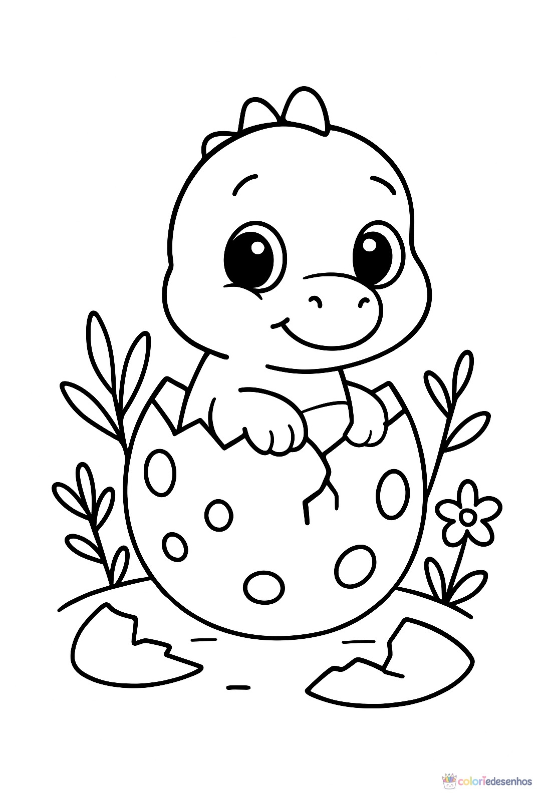 Dinossauro para colorir