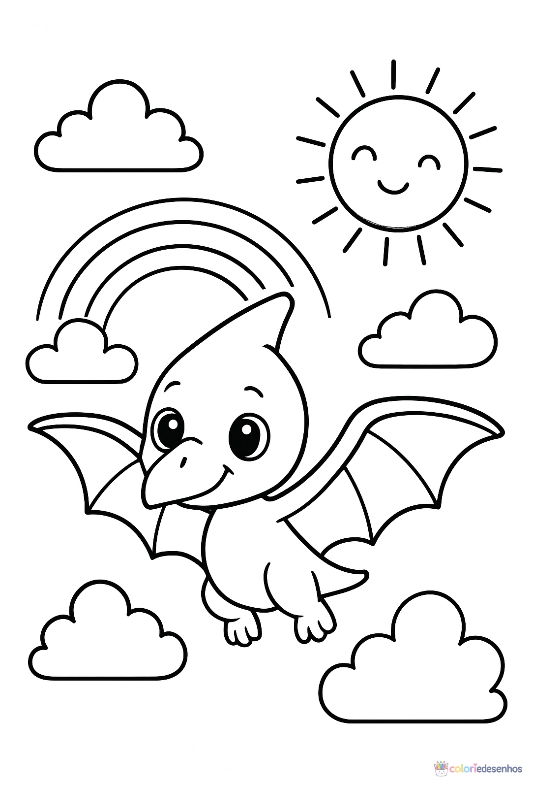 Dinossauro para colorir