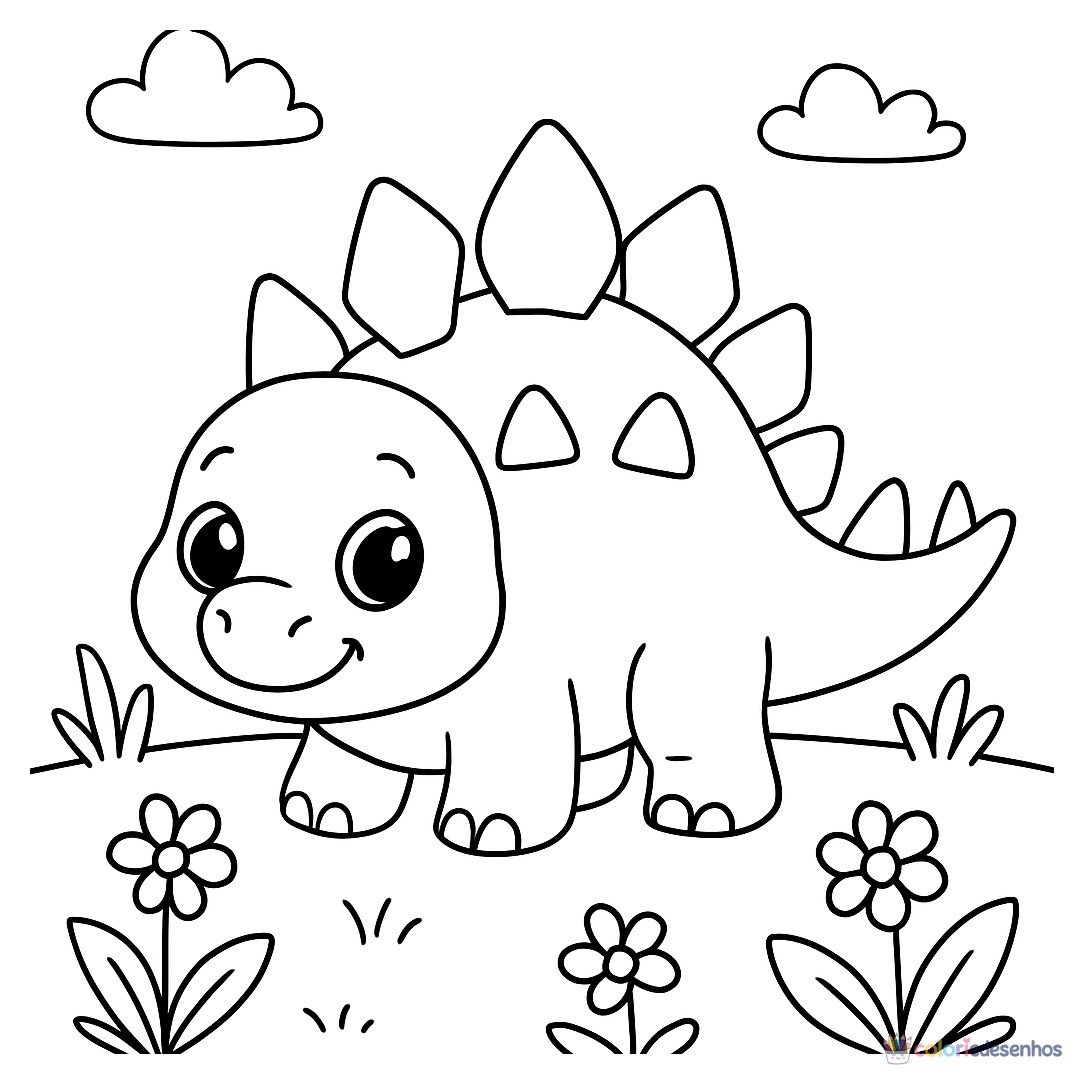 Dinossauro para colorir
