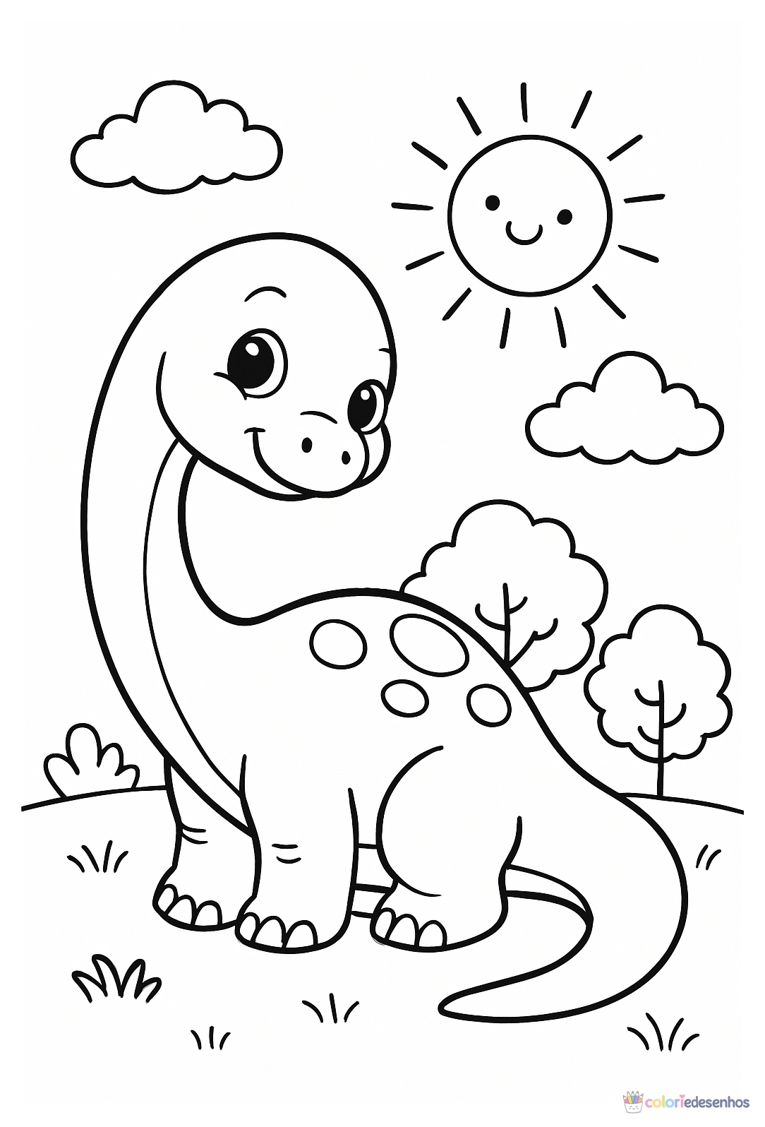 Dinossauro para colorir