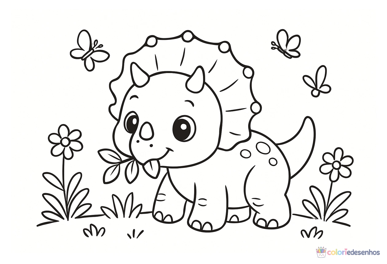 Dinossauro para colorir