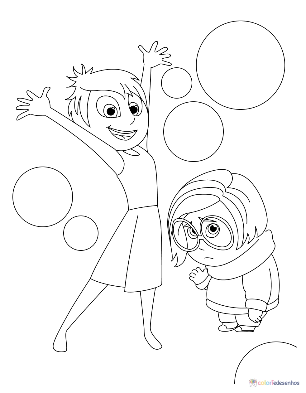 Divertidamente para colorir