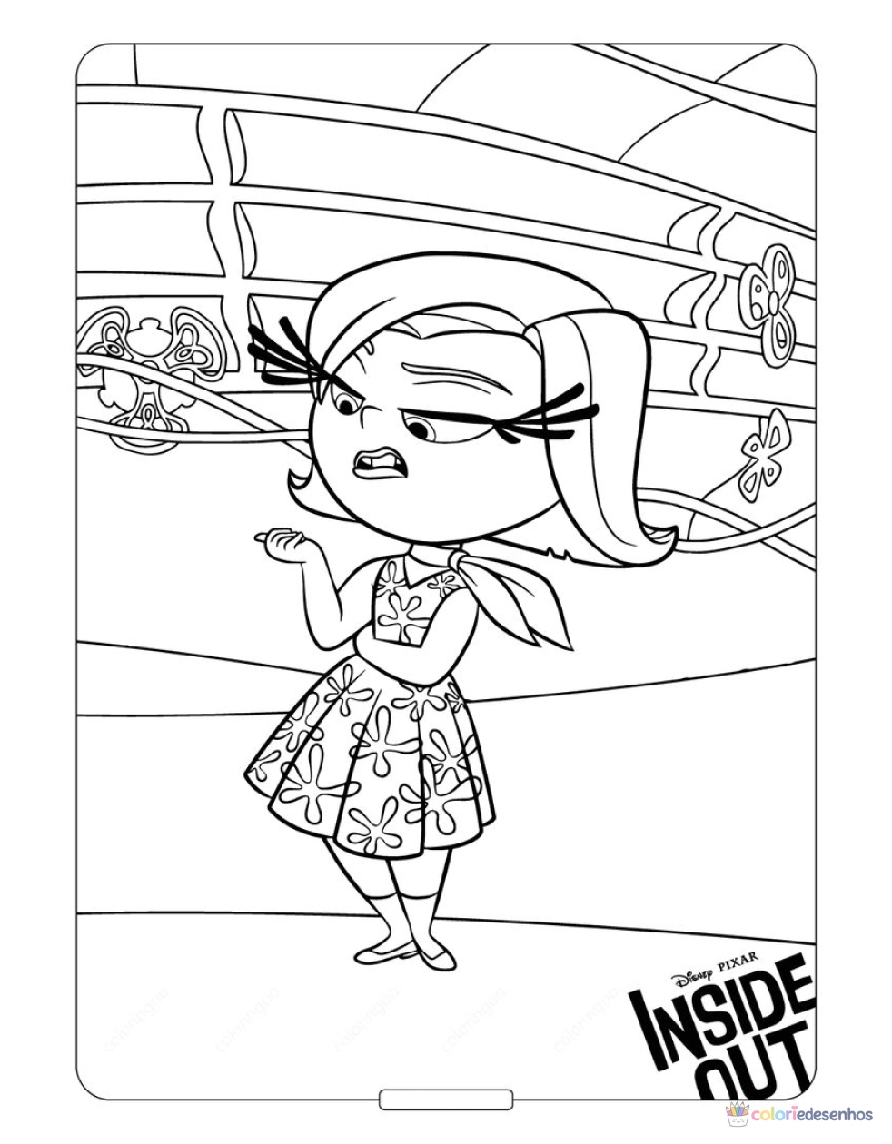 Divertidamente para colorir