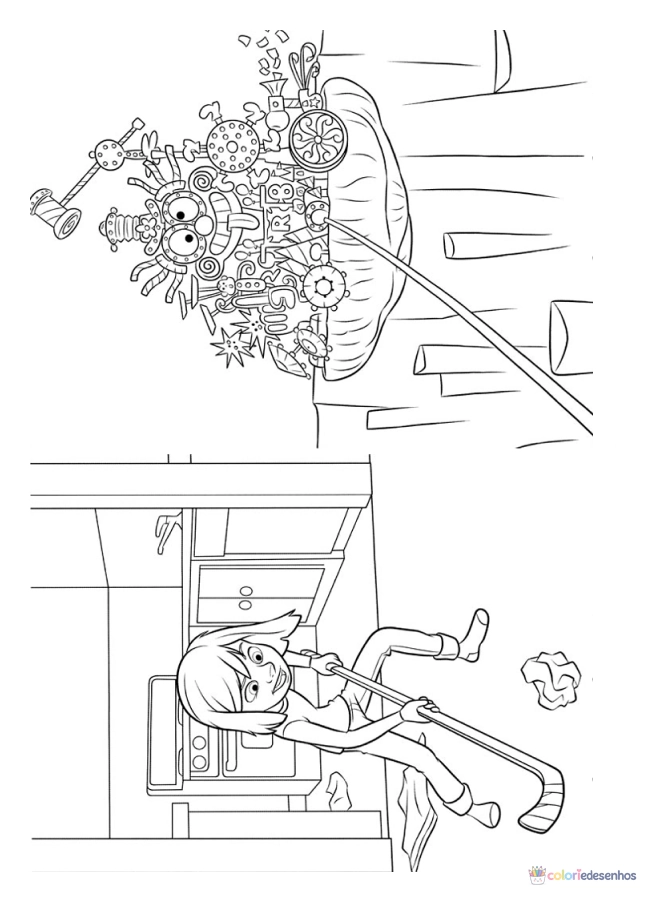 Divertidamente para colorir
