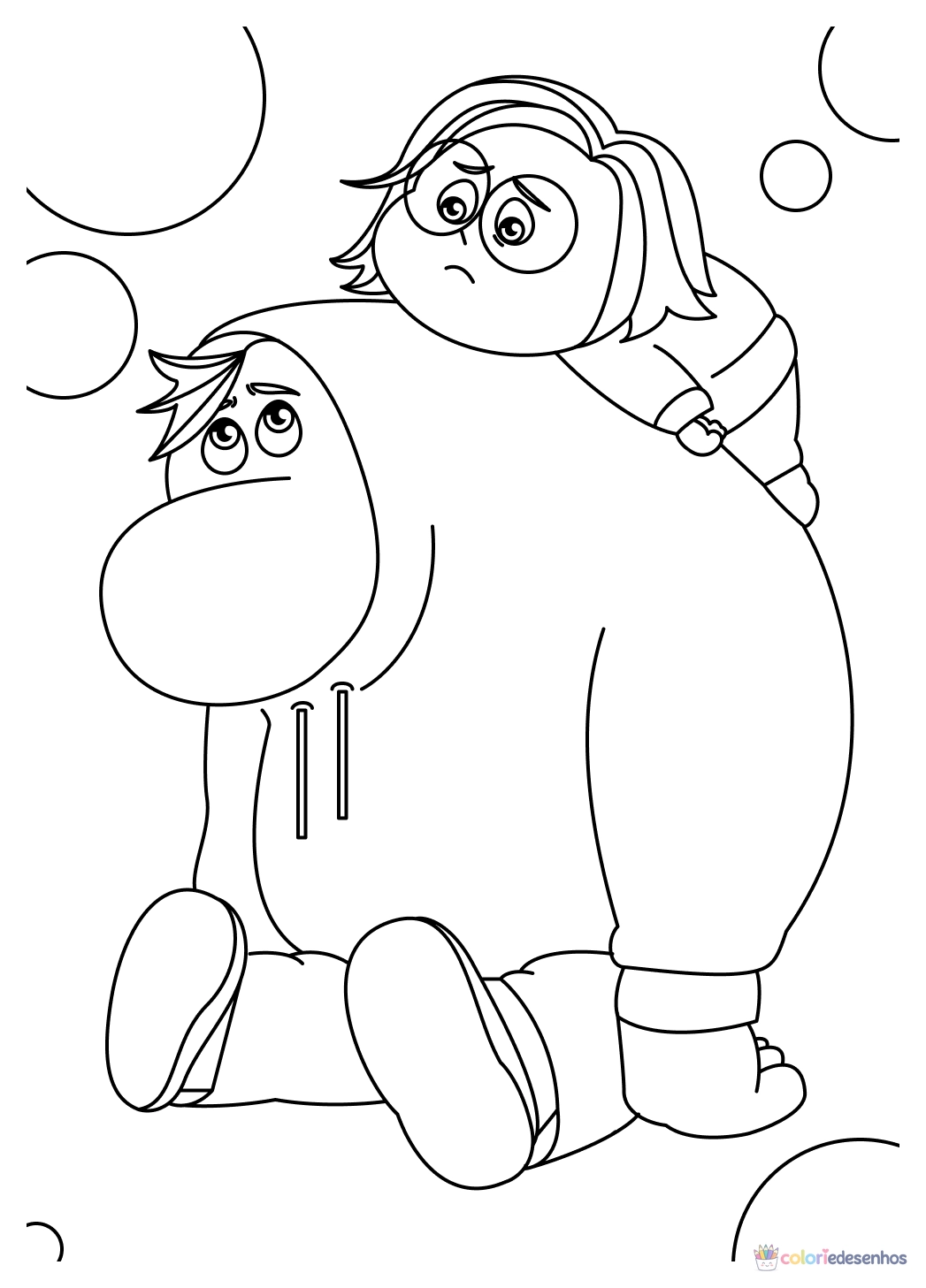 Divertidamente para colorir