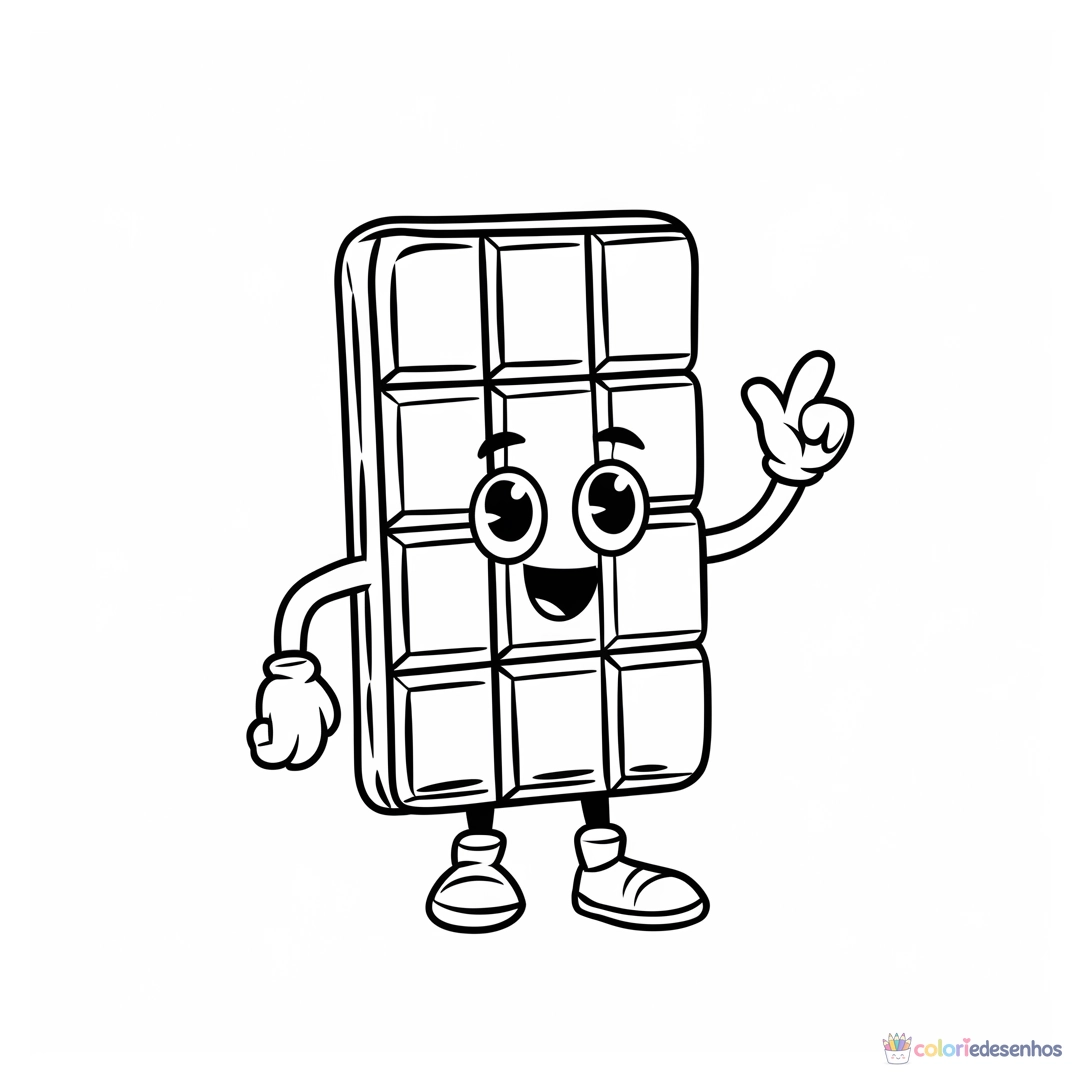 Doce para colorir