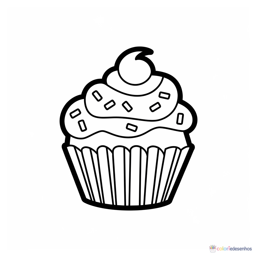Doce para colorir