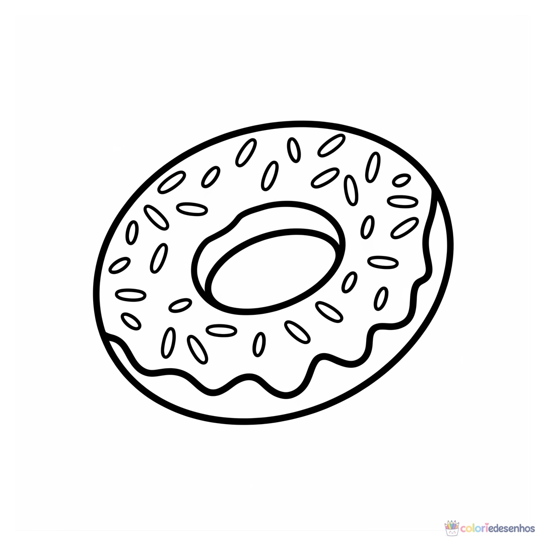 Doce para colorir