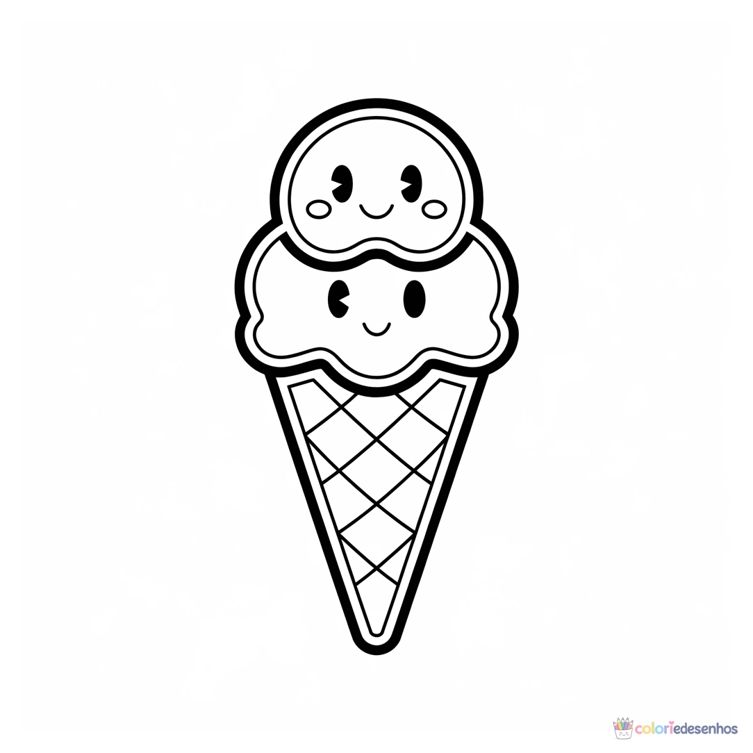 Doce para colorir