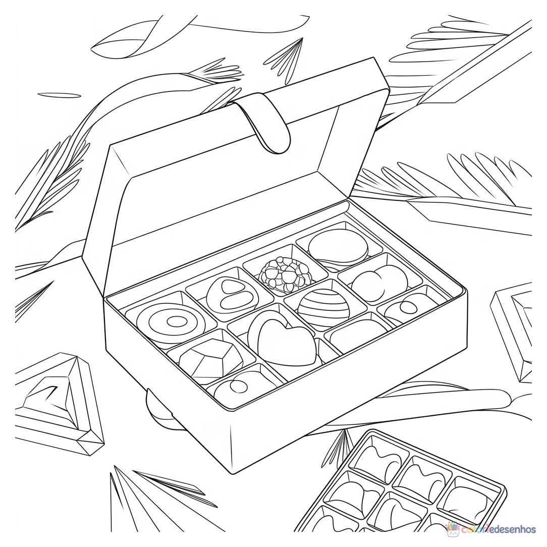 Doce para colorir