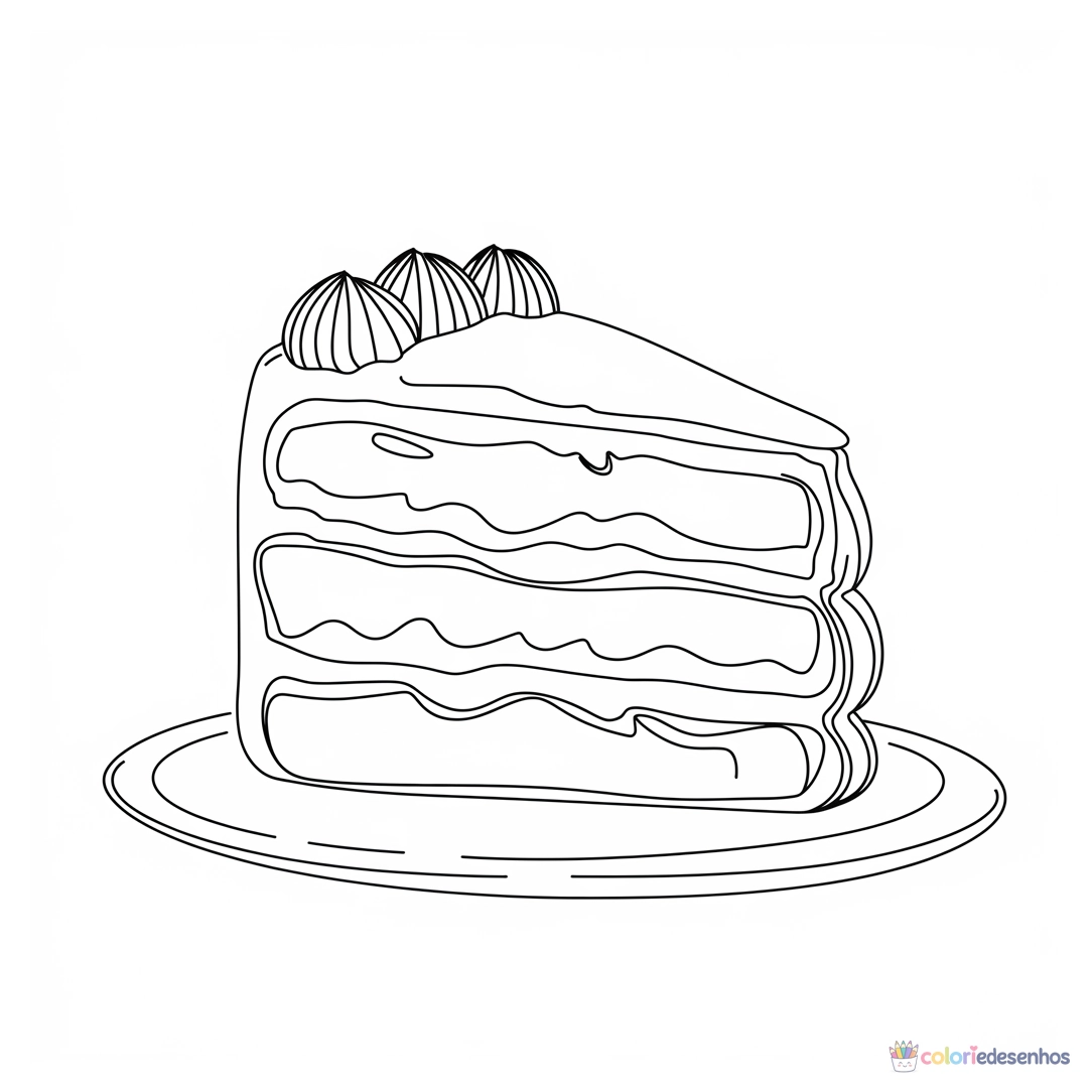 Doce para colorir