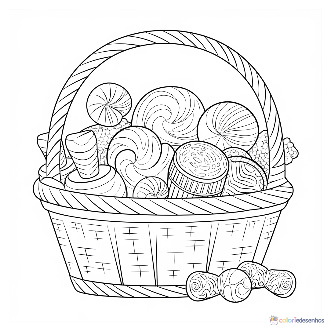 Doce para colorir