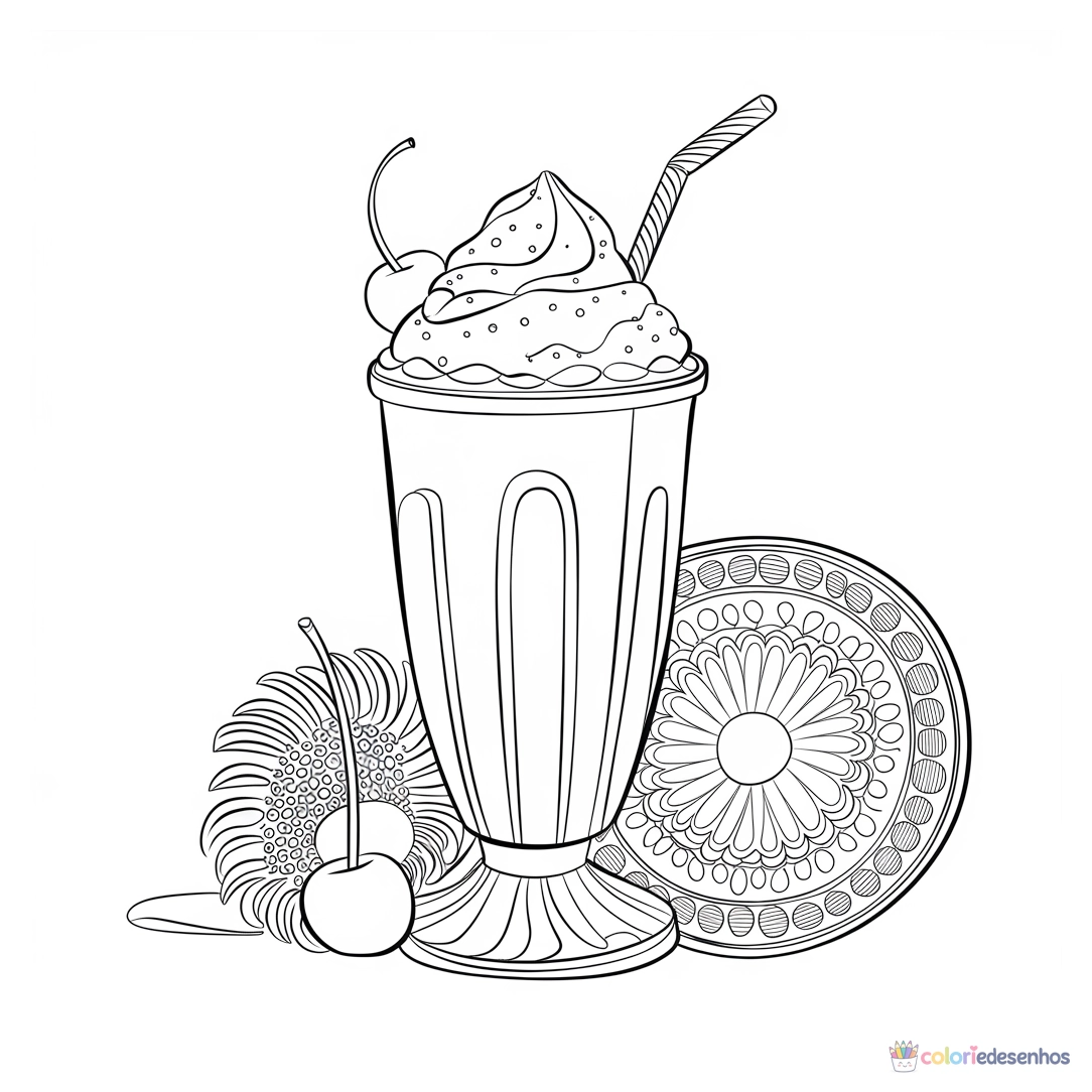 Doce para colorir
