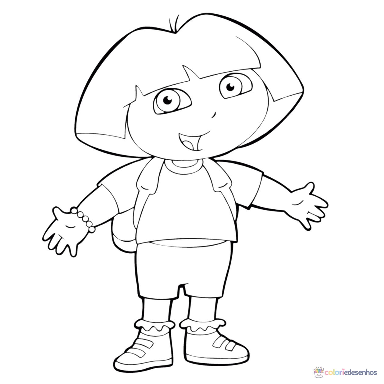 Dora para colorir