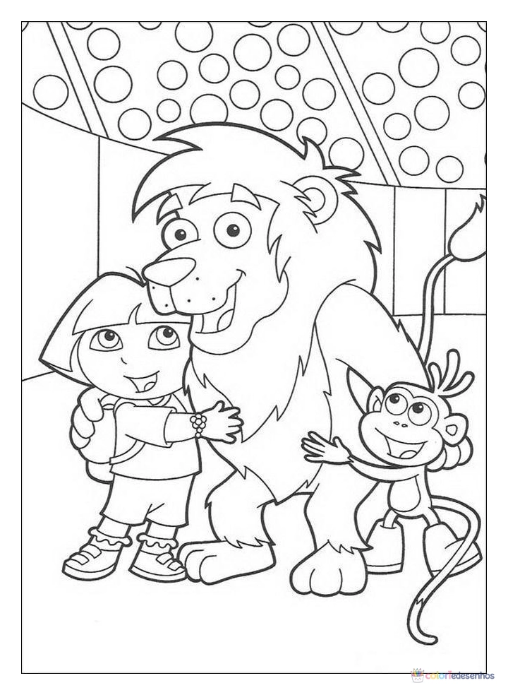 Dora para colorir