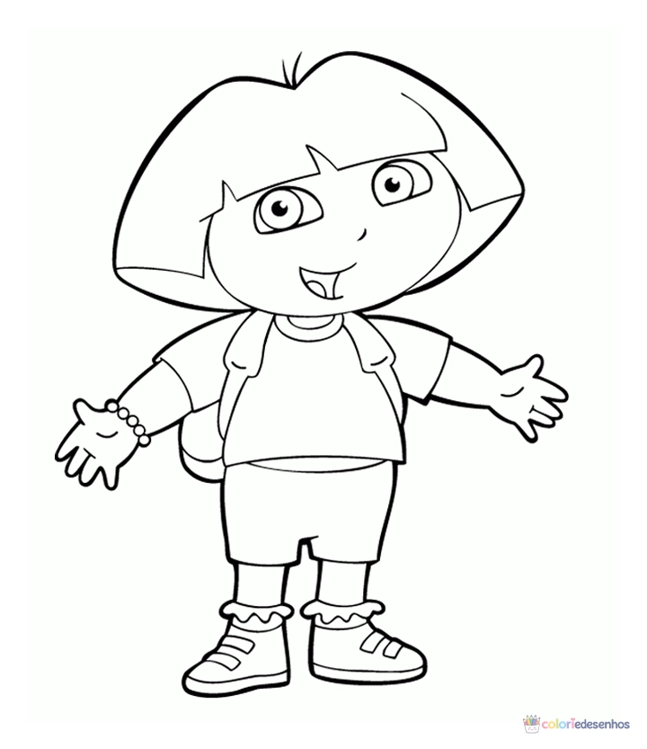 Dora para colorir