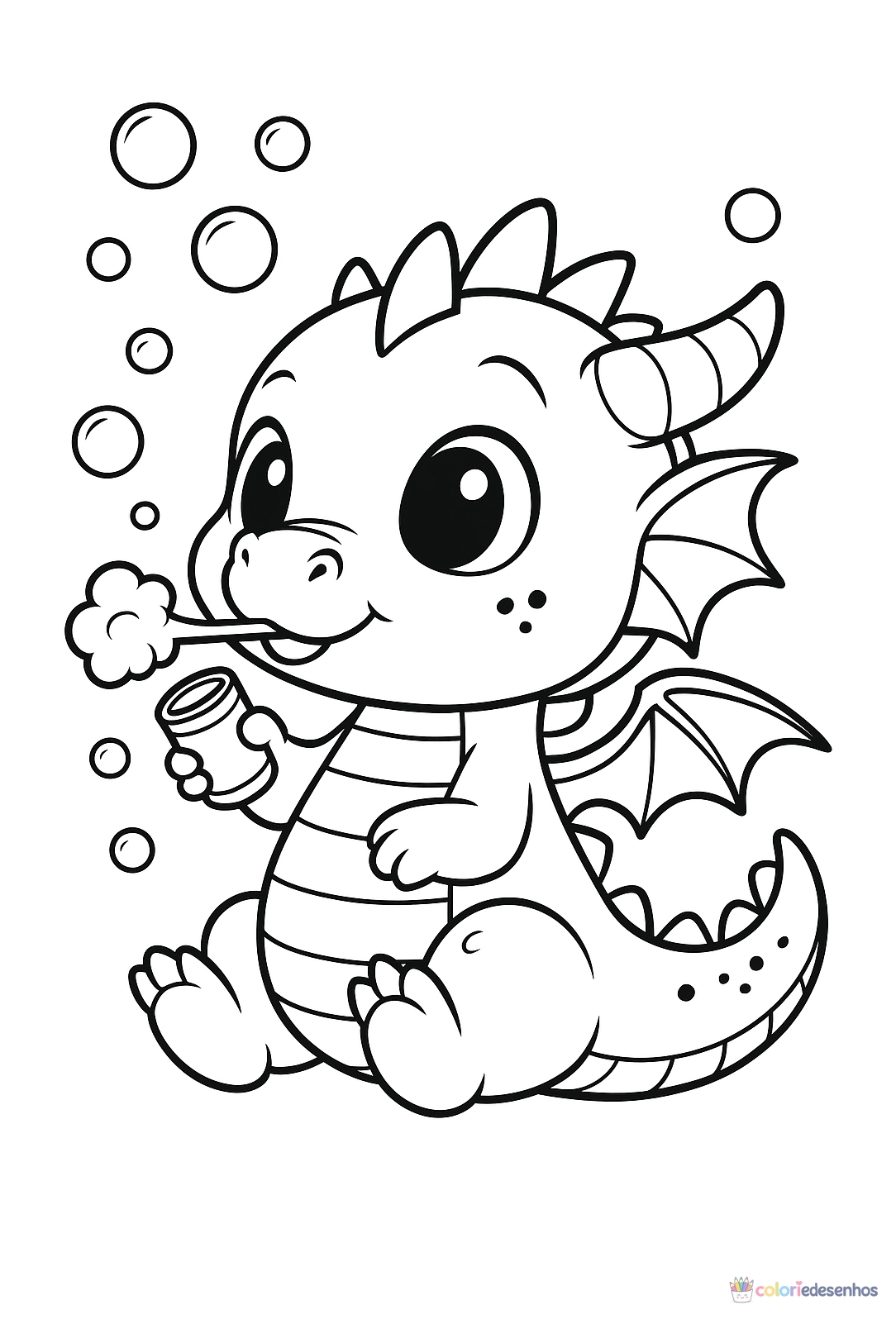 Dragão para colorir