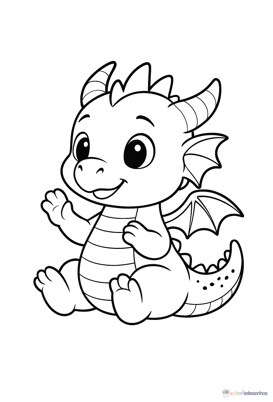 Dragão para colorir