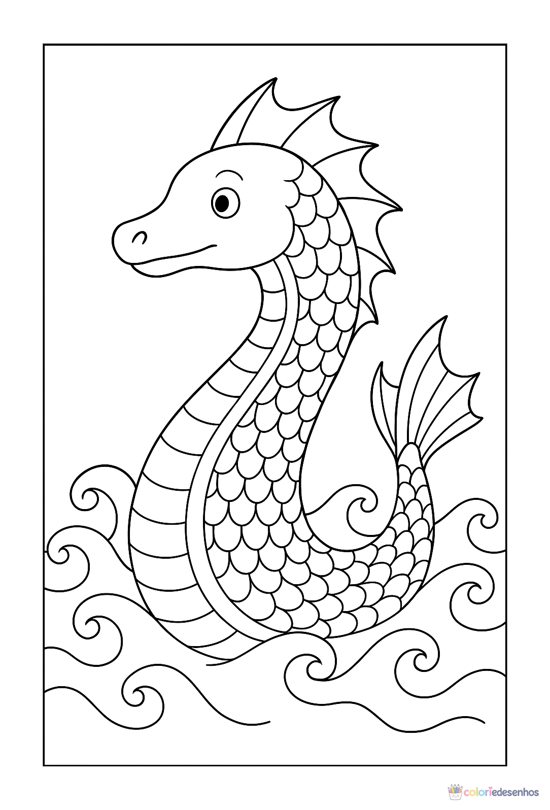 Dragão para colorir