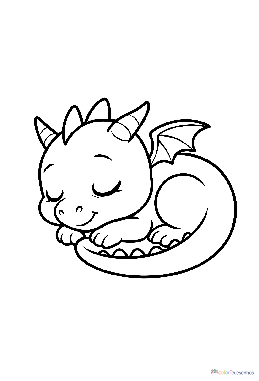Dragão para colorir