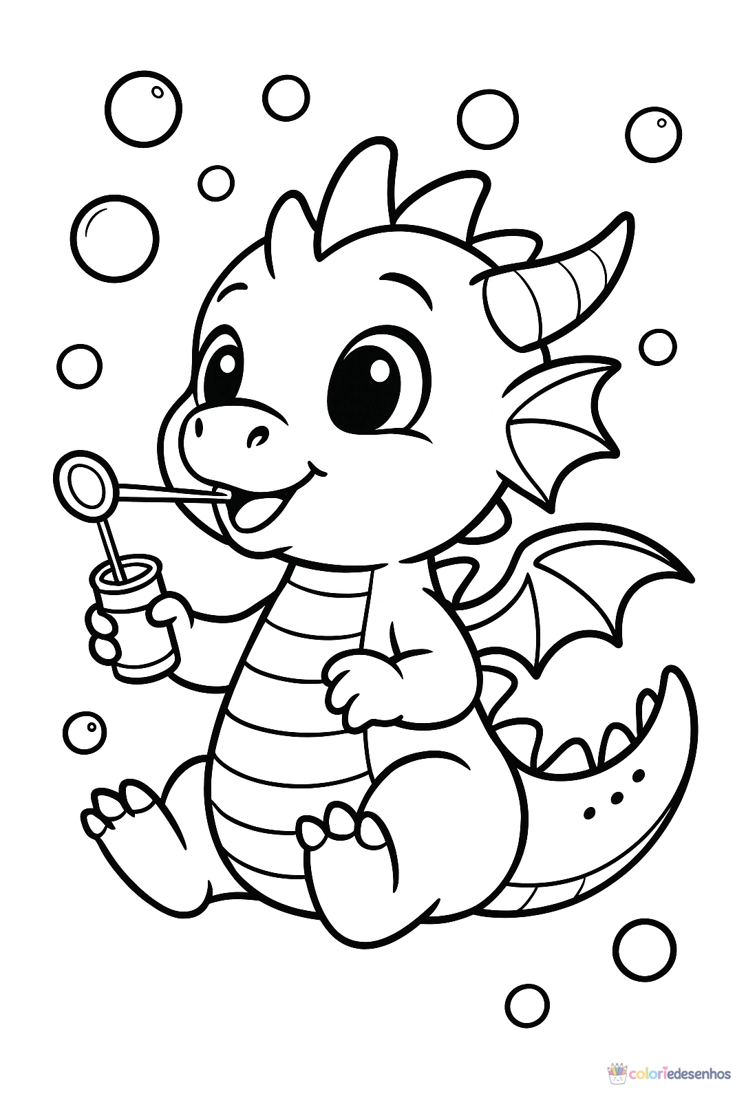 Dragão para colorir