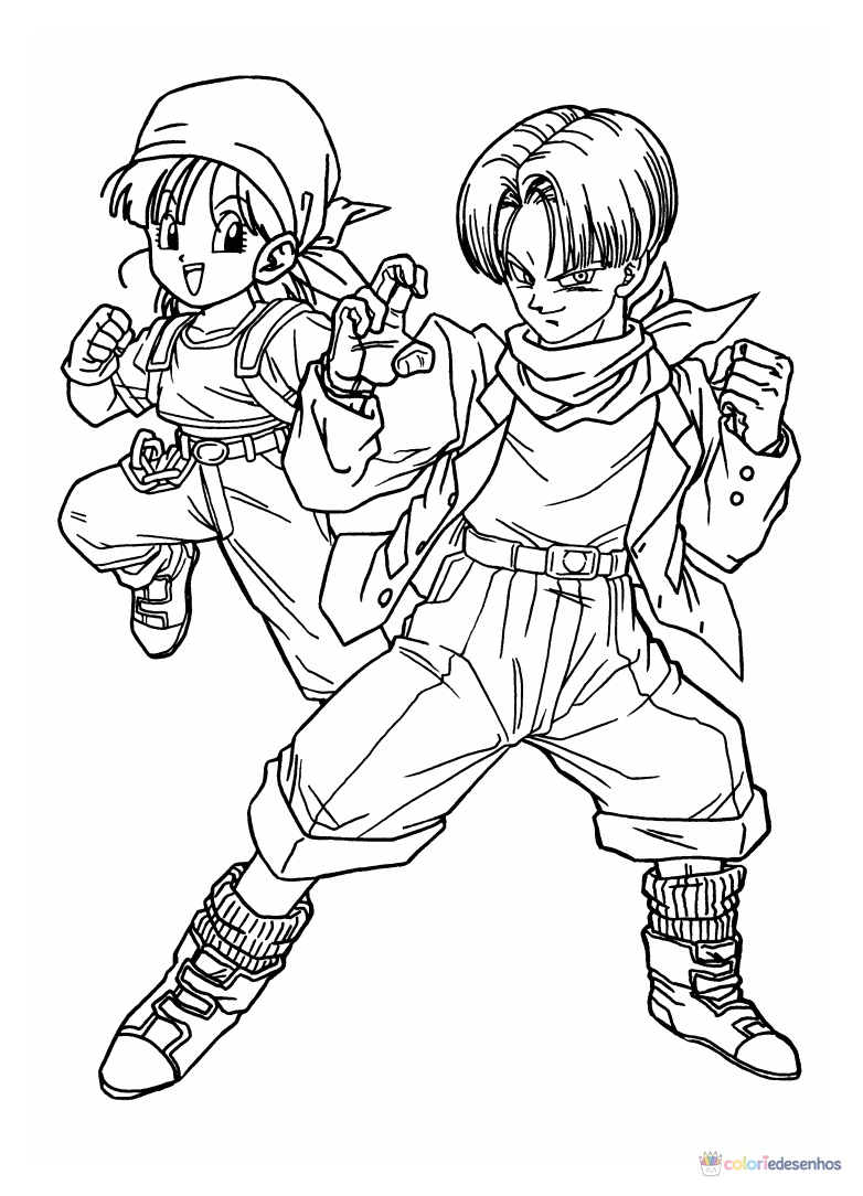 Dragon Ball Z para colorir