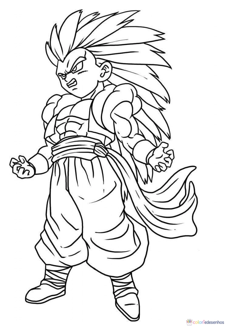 Dragon Ball Z para colorir